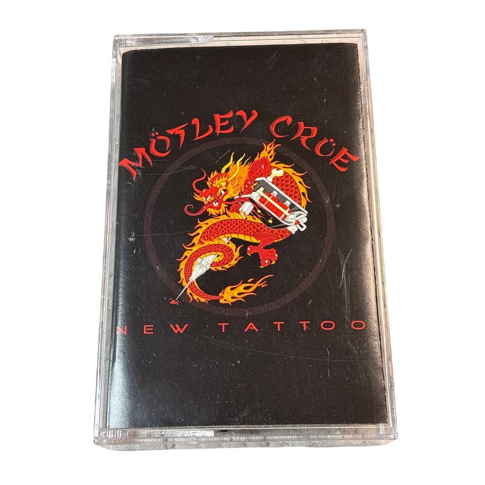 Vintage Motley Crue Cassette Tape New Tattoo 2000 y2K retro rock metal